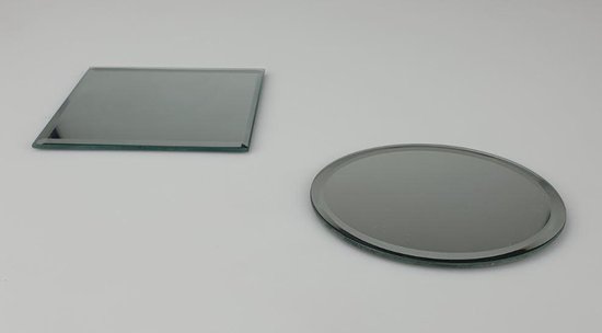 Miroir bougie sous-verre BOUKJE - Verre - 13 x 13 cm - Carré - Lot de 2 |  bol.com