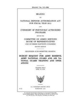 Hearing on National Defense Authorization Act for Fiscal Year 2011 and oversight of previously authorized programs before the Committee on Armed Servi