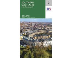 Southern Scotland Northumberland OS Road Map OS Roadmap sheet 3