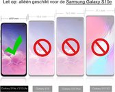 Samsung Galaxy S10e Bookcase hoesje - CaseBoutique - Effen Rood - Kunstleer