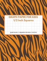 Graph Paper for Kids 1/2 Inch Squares