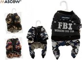 Hondenjas FBI - Mascow - Camouflage Rood - maat M