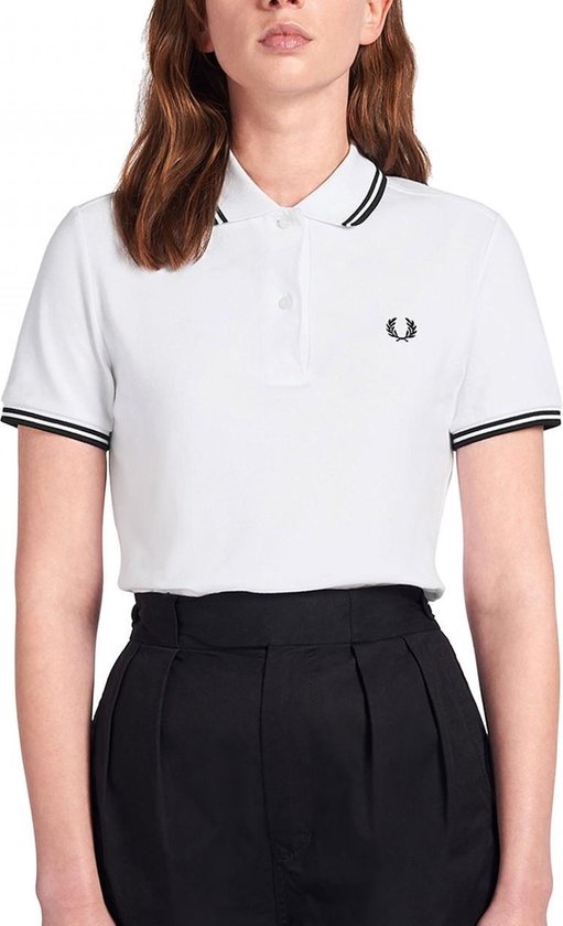 Fred Perry Twin Tipped Shirt Witte Polo 38 Wit bol