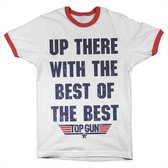 Top Gun Heren Tshirt -S- Up There With The Best Of The Best Wit