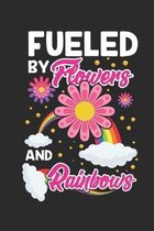 Fueled by Flowers and Rainbows: A5 Notebook For Every 60s and 70s Flower Power Van Peace and Love Fan I A5 (6x9 inch.) I gift I 120 pages I square Gri