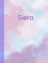 Siera: Personalized Composition Notebook - College Ruled (Lined) Exercise Book for School Notes, Assignments, Homework, Essay
