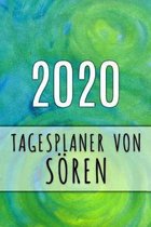 2020 Tagesplaner von S�ren: Personalisierter Kalender f�r 2020 mit deinem Vornamen