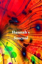 Hannah's Journal: Personalized Lined Journal for Hannah Diary Notebook 100 Pages, 6'' x 9'' (15.24 x 22.86 cm), Durable Soft Cover