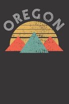 Oregon Home State Mountains Notebook Journal: Oregon Home State Mountains Notebook Journal Gift College Ruled 6 x 9 120 Pages