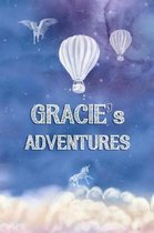 Gracie's Adventures: A Softcover Personalized Keepsake Journal for Baby, Cute Custom Diary, Unicorn Writing Notebook with Lined Pages