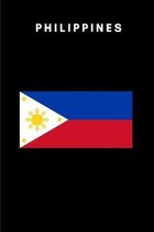 Philippines: Country Flag A5 Notebook to write in with 120 pages