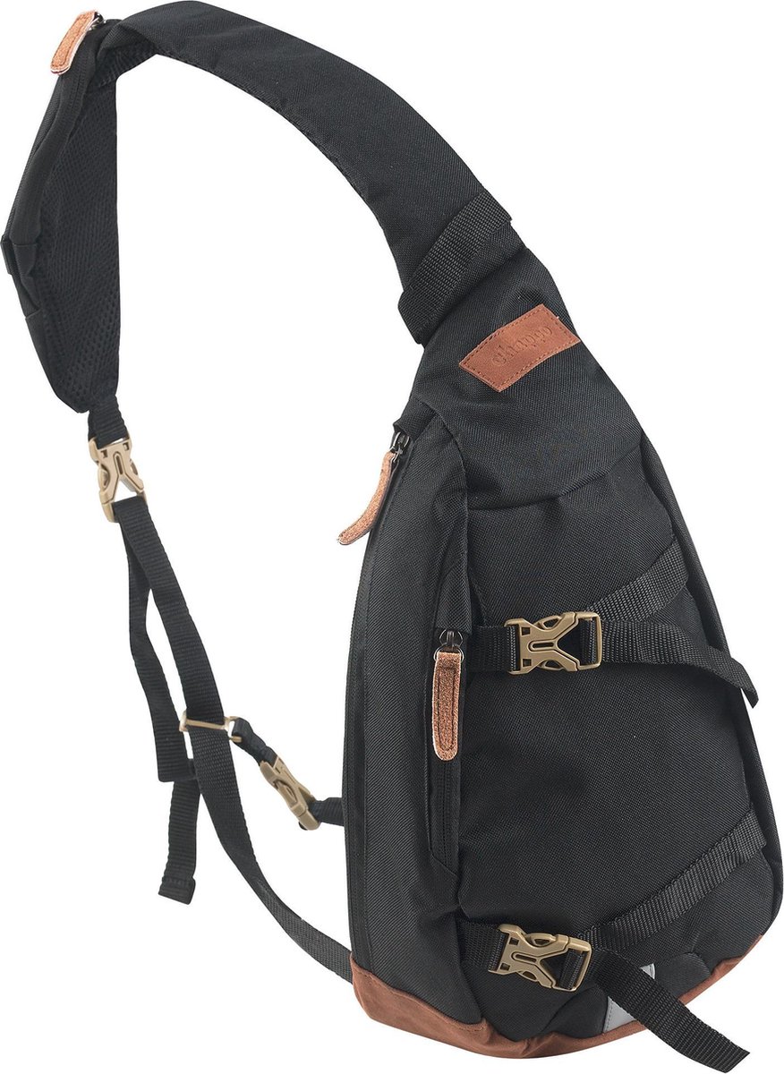 Chappo ‘Classic’ Slingbag | Sportieve 3-in-1: Schoudertas / Heuptas / Sling | Ideaal voor een dagje