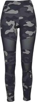 Urban Classics Legging -5XL- Camo Tech Mesh Zwart