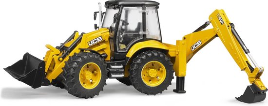 Bruder 2454 Tractor JCB 5Cx Met Bagger - Bruder