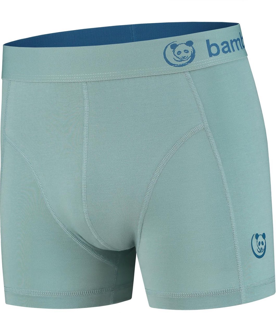 B.Bocelli - Bamboe Boxershort - Heren - Navy Grey - Maat XL