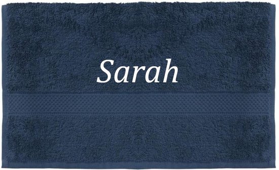 Handdoek - Sarah - 100x50cm - Donker blauw
