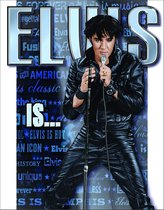 Wandbord - Elvis Is ... - Elvis Presley King Of Rock N Roll
