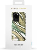 ideal of sweden fashion case geschikt voor samsung galaxy s20 ultra cosmic green swirl