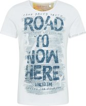 Camp David ® T-shirt met used look en print artworks