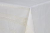 Damast Tafelkleed 'Nero', Creme/Wit, 250x180cm, de Witte Lietaer