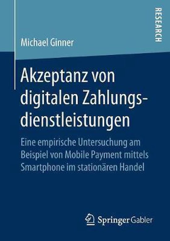 Akzeptanz von digitalen Zahlungsdienstleistungen - cover