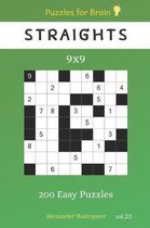Puzzles for Brain - Straights 200 Easy Puzzles 9x9 vol.23