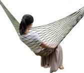Relax Hammock Green + Free Soft Pillow - Solide et durable - Camping - Voyages - Confortable - Léger et portable