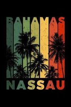 Nassau Bahamas: Notebook Lined College Ruled Paper With Stylish Vintage Sunset Matte Soft Cover (6 x 9 inches).