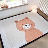 Love by Lily - Vloerkleed kinderkamer - zacht speelkleed - Poes - 150x200