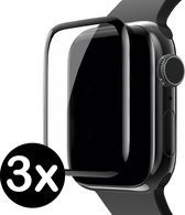 Screenprotector voor Apple Watch 5 Screenprotector Full Cover - 44 mm - 3-PACK