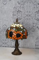 Wexdeco Tiffany Lamp - Glas - 33 cm - Multikleur - Staande lamp