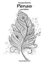 Livro para Colorir de Penas para Adultos