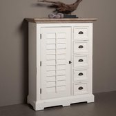 Tower Living Palermo Opbergkast 100 cm Wit Grenenhout