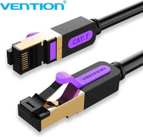 Vention Internet Kabel CAT 7 - SSTP LAN kabel - 10 GB/s & 600 MHz - 2 meter  | bol.com
