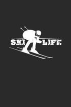 Ski life: 6x9 Ski - grid - squared paper - notebook - notes