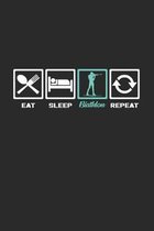 Eat sleep biathlon repeat: 6x9 Biathlon - dotgrid - dot grid paper - notebook - notes