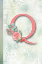 Q: Beautifully Monogrammed Composition Book and Notebook for School, Home and Fun