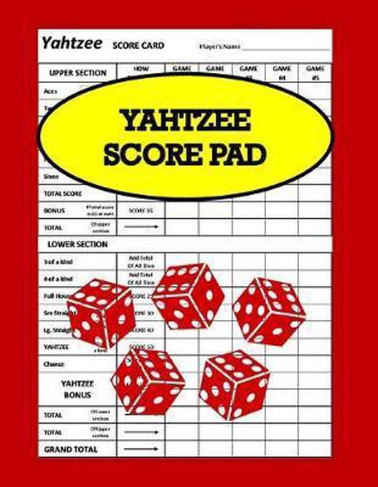 YAHTZEE SCORE PAD Ricariche Giochi MB EUR 6,92 - IT