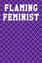 Flaming Feminist: Guitar Tab Notebook 6''x9'' 120 Pages