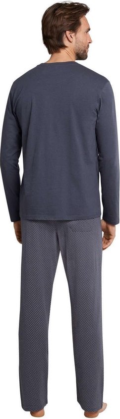 Pyjama Homme Schiesser - Anthracite - Col R - Taille XL