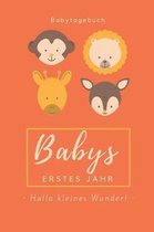 Babytagebuch Babys Erstes Jahr Hallo Kleines Wunder: A5 Tagebuch mit sch�nen Spr�chen als Geschenk zur Geburt f�r M�dchen- Geschenkidee f�r werdene M�