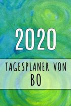 2020 Tagesplaner von Bo: Personalisierter Kalender für 2020 mit deinem Vornamen