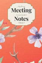 My Boring Meeting Survival Guide & Notes Volume I: 6x9 Meeting Notebook and Puzzle Book