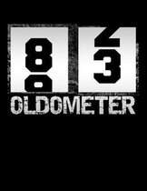 Oldometer 83: Oldometer 82-83 .83th Birthday Funny Gift
