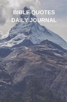 Bible Quotes Daily Journal: 89 Daily Scripture Pages and Room to Journal