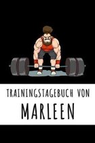 Trainingstagebuch von Marleen: Personalisierter Tagesplaner für dein Fitness- und Krafttraining im Fitnessstudio oder Zuhause