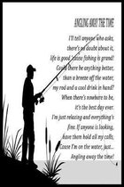 Angling Away The Time Fishing Log: 6x9 Fisherman Silhouette Notebook With 120 Log Pages To Record Fishing Trips, Fishing Journal For Men, Gift Book Fo