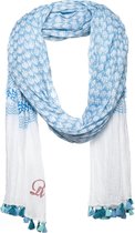 Amor Collections - Multi print - Katoen - Blauw - 100x200 cm