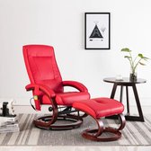 Elektrische Massage Fauteuil met voetenbankje (Incl LW anti kras viltjes) - Loungestoel - Lounge stoel - Relax stoel - Chill stoel - Lounge Bankje - Lounge Fauteil