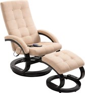 Elektrische Massage Fauteuil met voetenbankje (Incl LW anti kras viltjes) - Loungestoel - Lounge stoel - Relax stoel - Chill stoel - Lounge Bankje - Lounge Fauteil